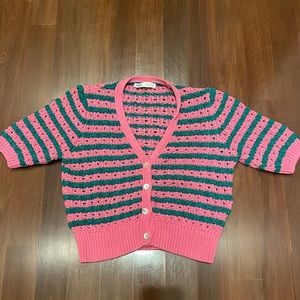 Zara size small knit short sleeve cardigan. Great condition